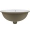 Novatto Oval Undermount White Porcleain Sink with Oil Rubbed Bronze Drain Set NP-U191307ORB - alternate 2
